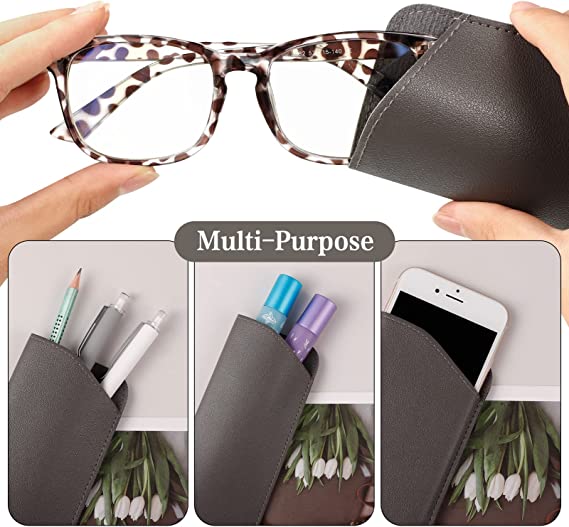 Leather Eyeglass Case, Glasses case Travel Sunglasses——X42702