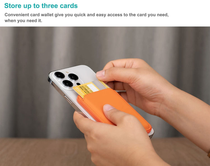 Magnetic iPhone Wallet eather Phone Card Holder——X41901