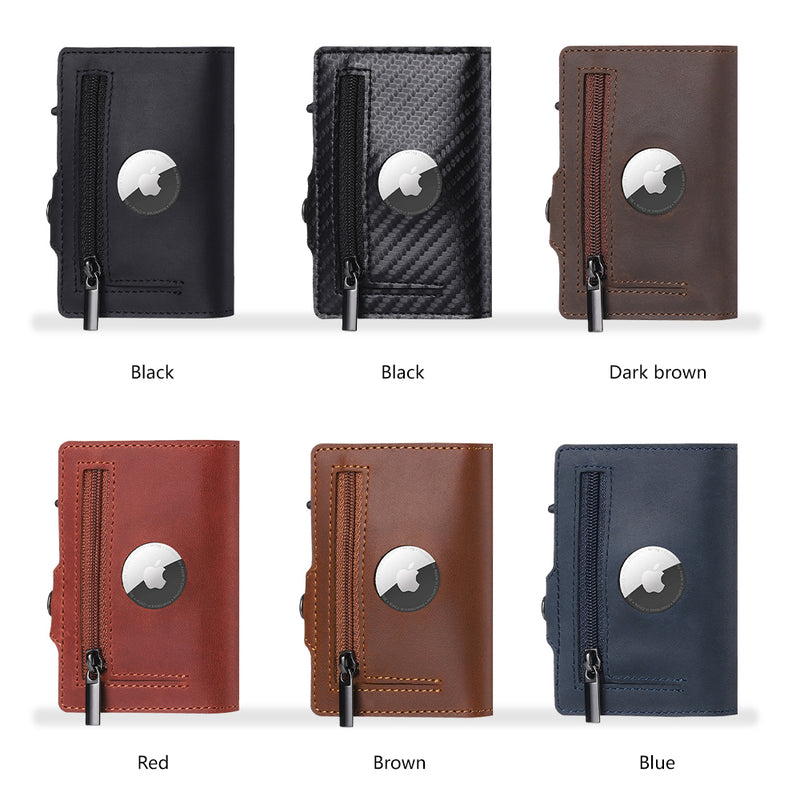 Genuine Leather PopUp AirTag Wallets——X008