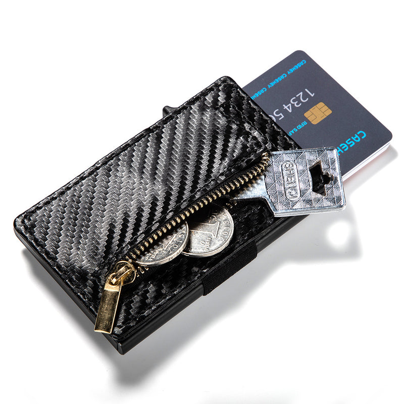 Slim Leather Wallet - RFID Blocking - Quick Card Access  CZ36