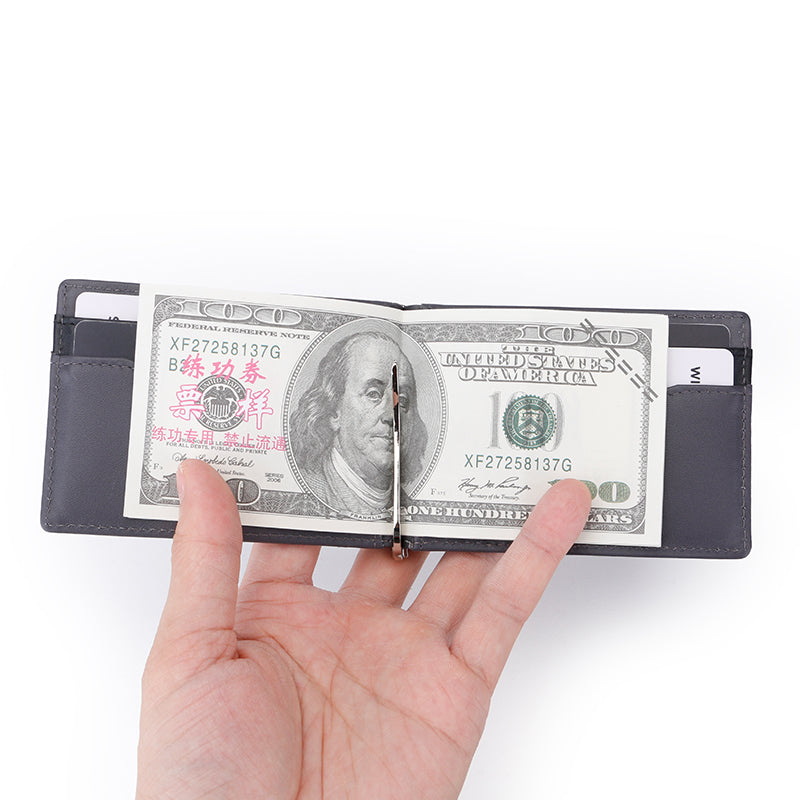 Simple money clip wallet b21-197