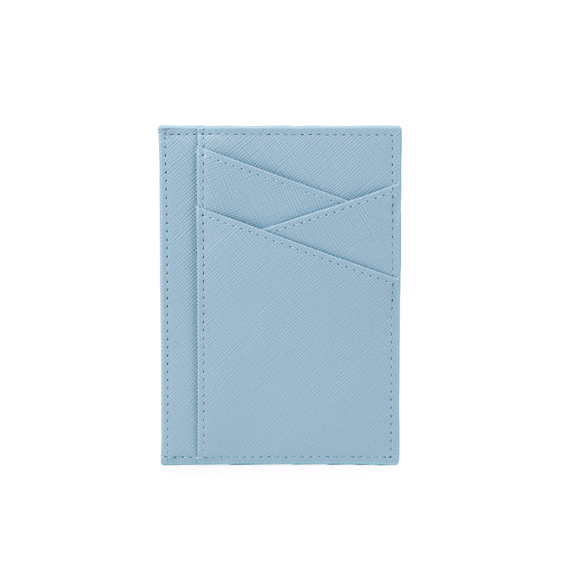 Slim RFID Blocking Card Holder Minimalist Leather Front Pocket Wallet for Women GH205045