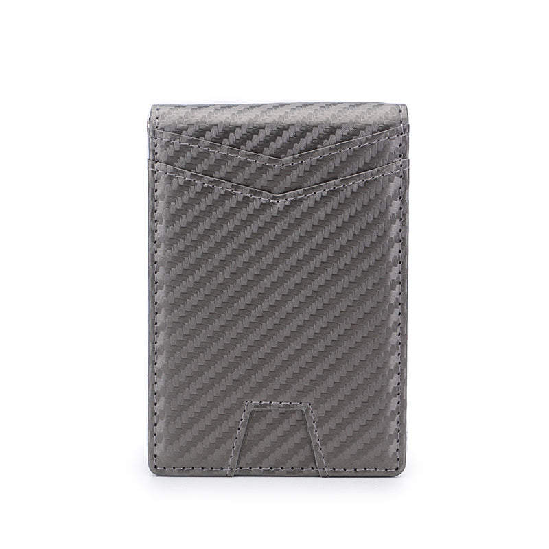 carbon fiber pu wallet b21-38