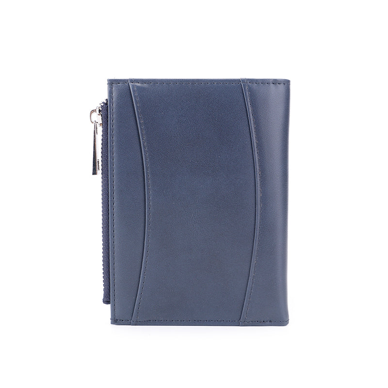 Zipper wallet multi-card slot multi-function cowhide card coin purse spot wholesale m21-067