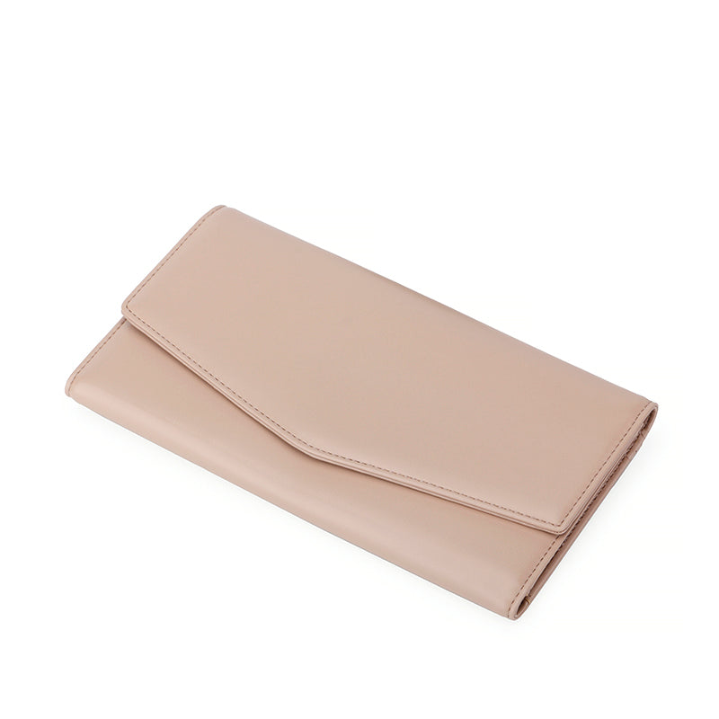 Tri-fold long women's wallet zipper large capacity B21-830