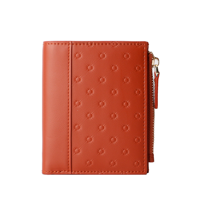 Printed pattern can be simple zipper wallet b21-423