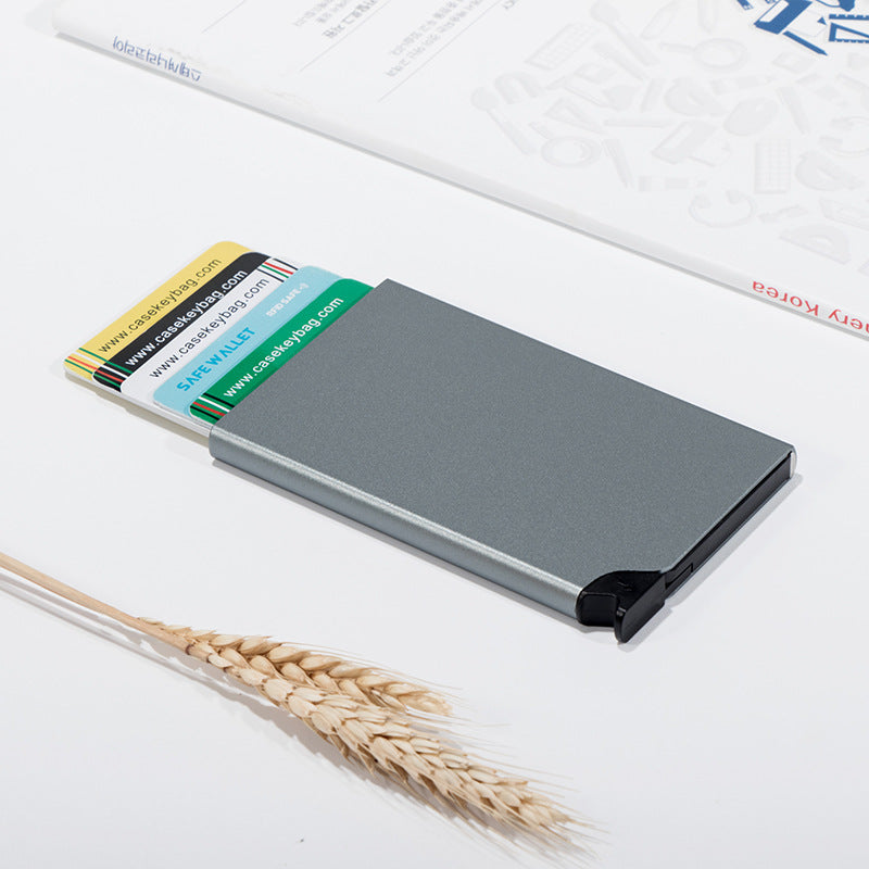 Slim Credit Card Holder RFID Aluminum Card Case