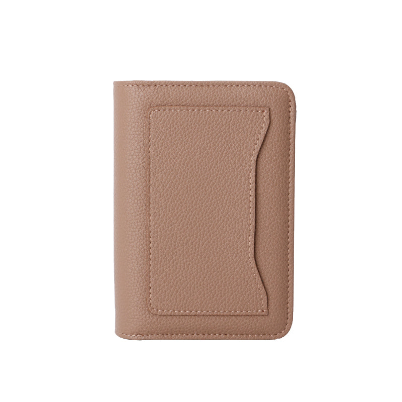 Womens Leather Wallet Small Compact RFID Blocking Credit Card Case Purse with Zipper Pocket L20-171
