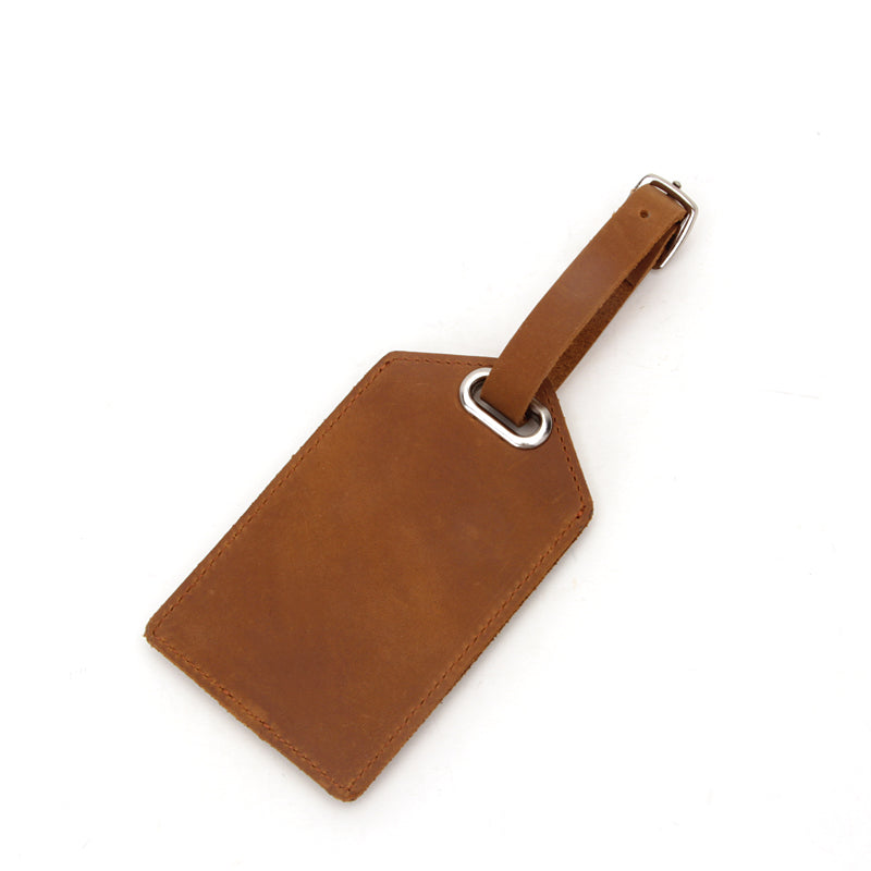 High Quality Custom Private Label Leather Travel Luggage Tag GH1796