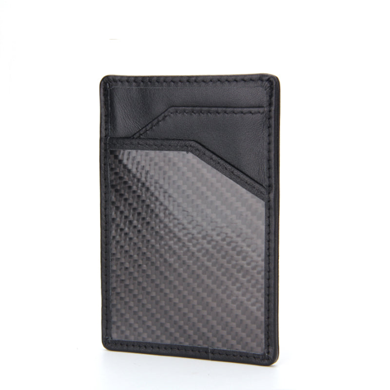 Carbon firbre Card holder with pull tab C003
