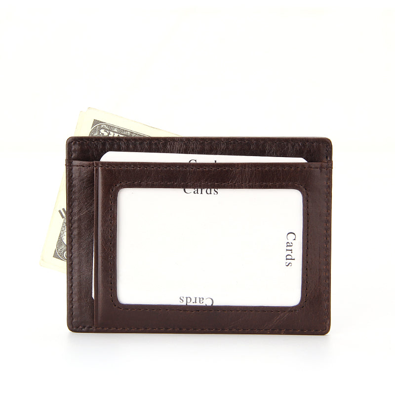 Slim Wallet RFID Blocking Men Leather Credit Card Holder  GH17164