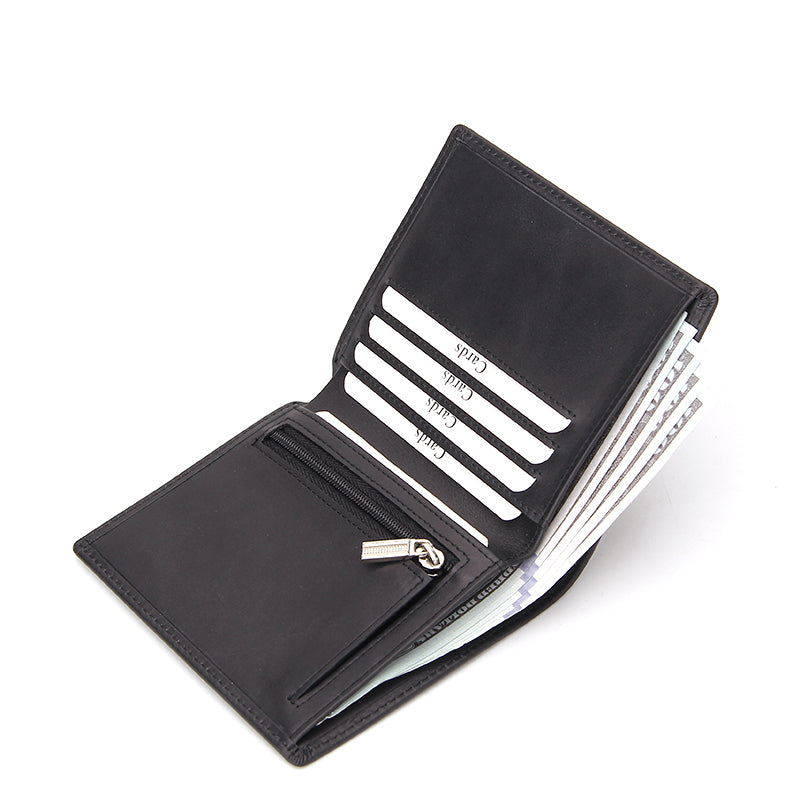 Bifold Wallet With Zipper 120901