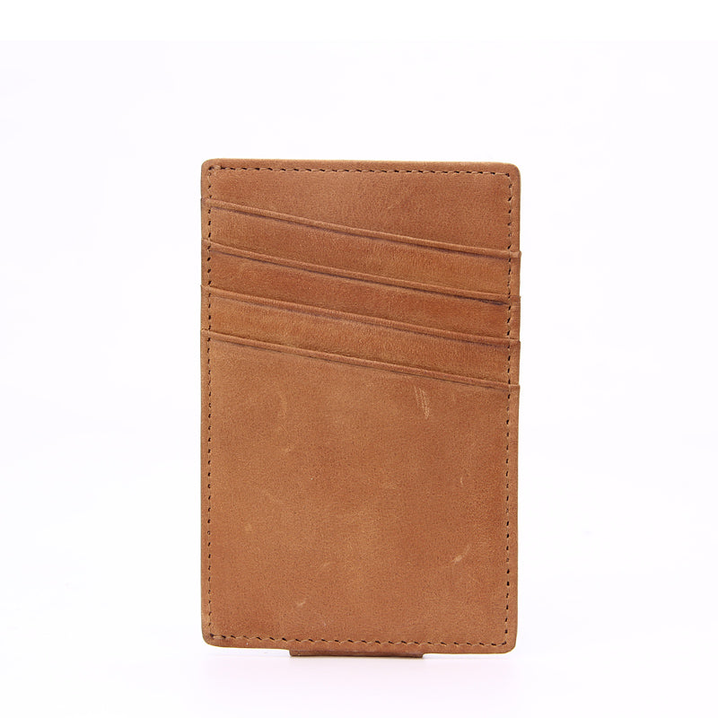 Money Clip, Front Pocket Wallet, Leather RFID Blocking Strong Magnet thin Wallet 16120605