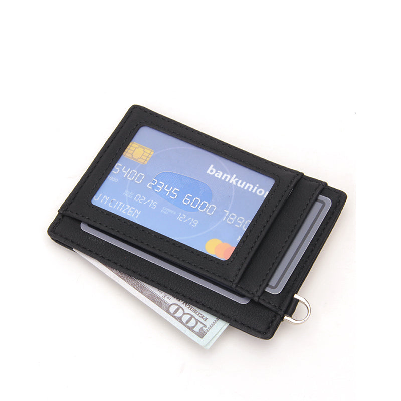 Front Pocket Slim Wallet RFID Blocking Leather Credit Card Holder  K772